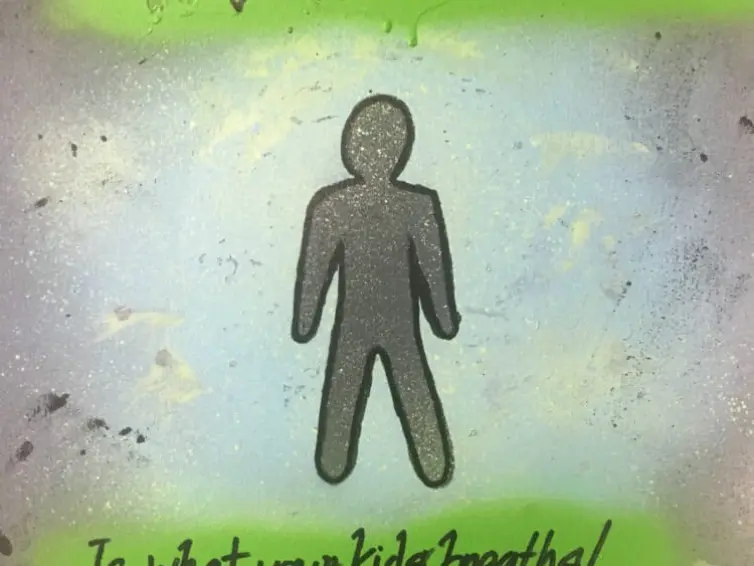 Woodhouse Park youth group artwork of a stick man with the sentences.