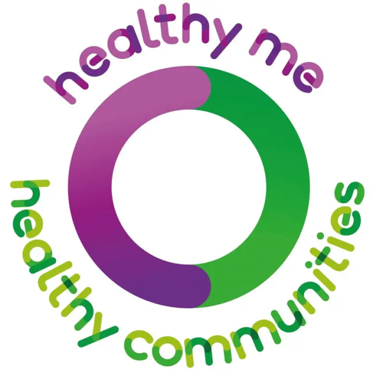 Healthy Me Healthy Communities logo.