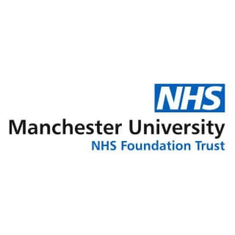 Manchester University NHS Foundation Trust logo.